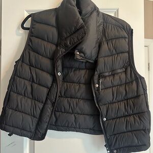Zara Black Puffer Vest